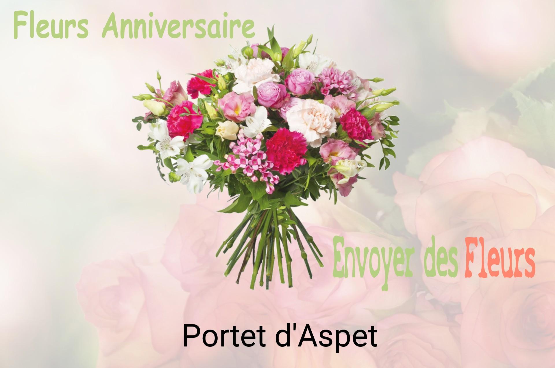 Bouquet de fleurs d’anniversaire livré à Portet-d'Aspet