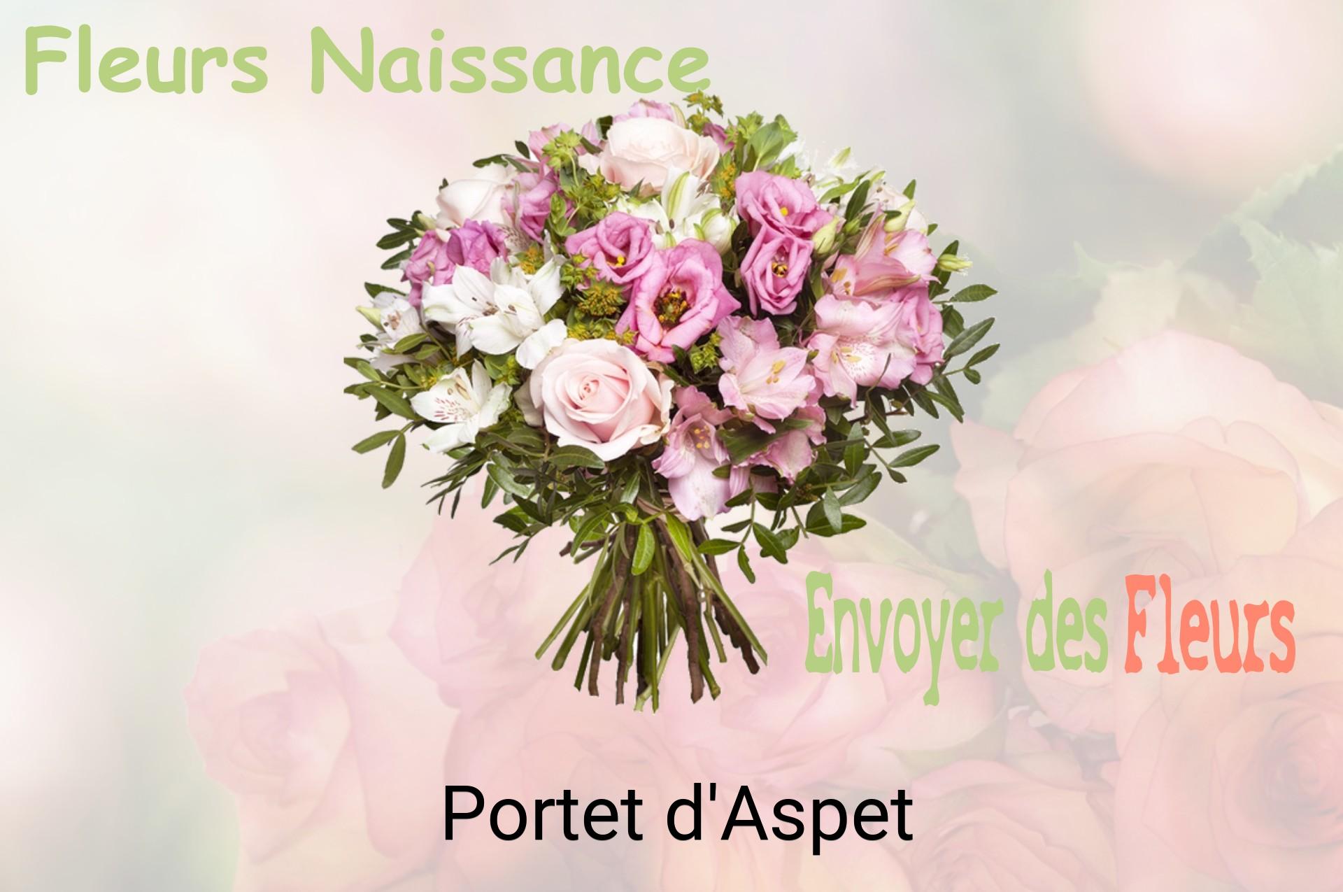Bouquet de fleurs de naissance livré à Portet-d'Aspet