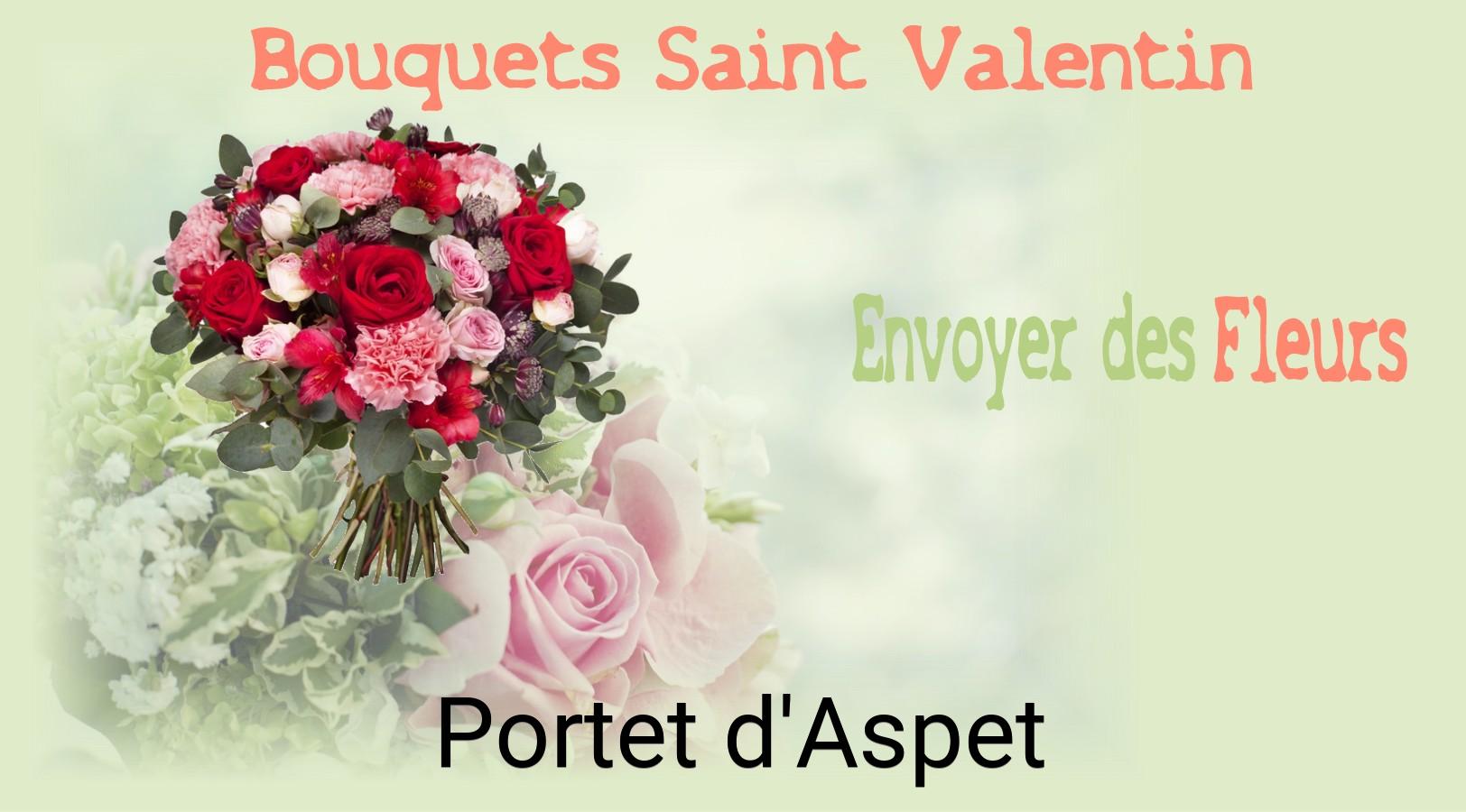 Roses de Saint-Valentin livrées à Portet-d'Aspet